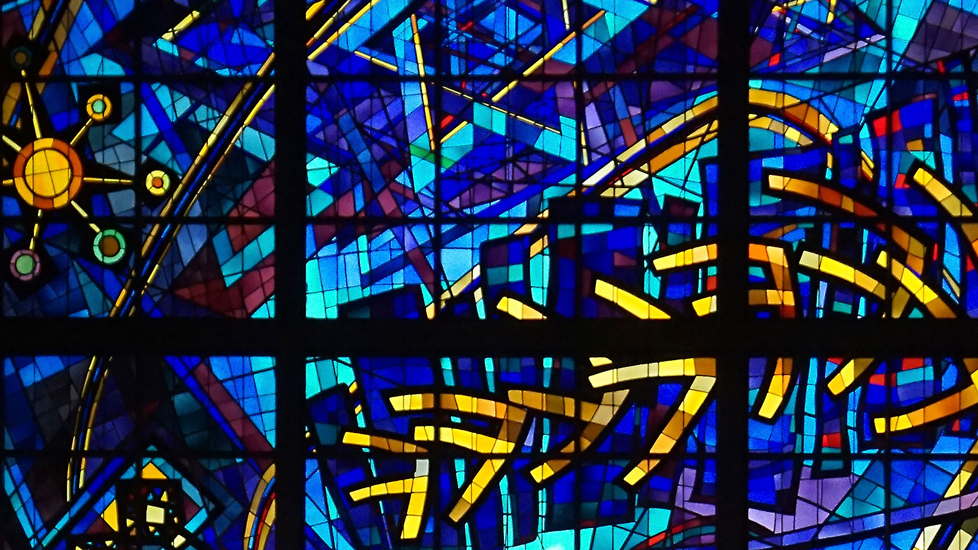 Stained glass yellow 4