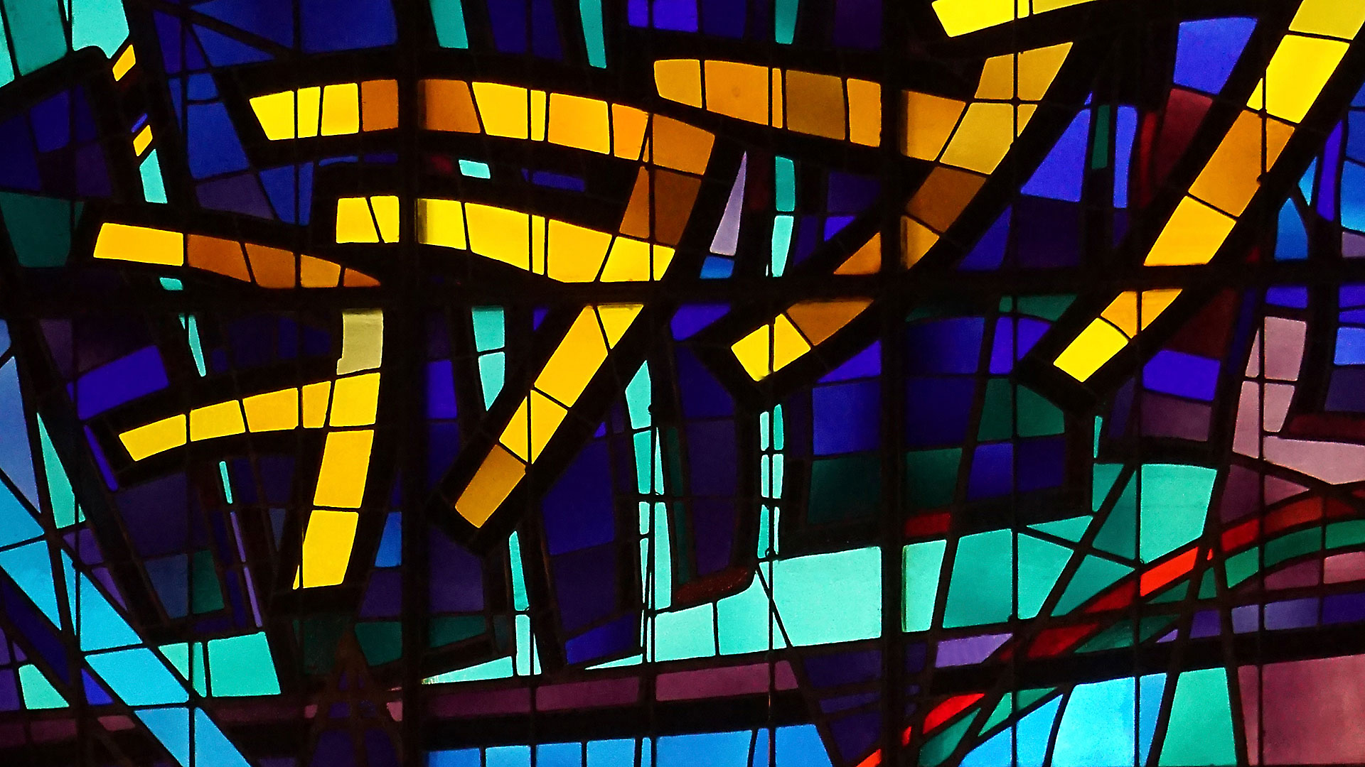 Stained glass yellow 4
